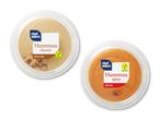 To beholdere med hummus: en klassisk hummus med sesam og en krydret hummus med chili, begge 200g.