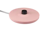 Base de carregamento rosa para escova de dentes elétrica com cabo branco.