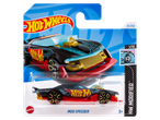 Um carro de brinquedo Hot Wheels Mod Speeder na embalagem.