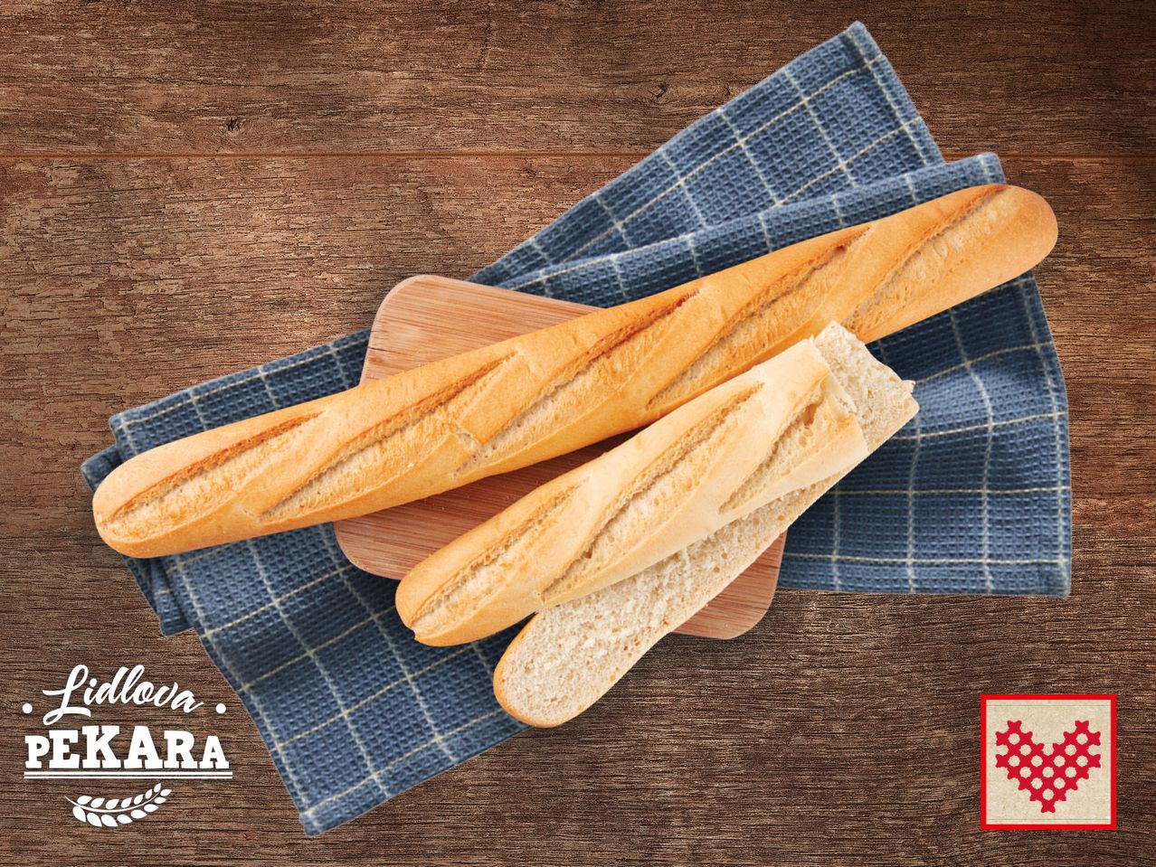 Idi na pun prikaz ekrana: Domaći bijeli baguette - Slika 1