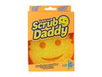 A package of Scrub Daddy cleaning sponges featuring a smiley face design.