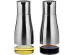 Dozatoare de ulei și oțet din oțel inoxidabil și sticlă, cu capac negru