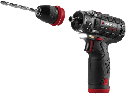 12 V akumuliatorinio gręžtuvo-suktuvo bazinis rinkinys PBSPA 12