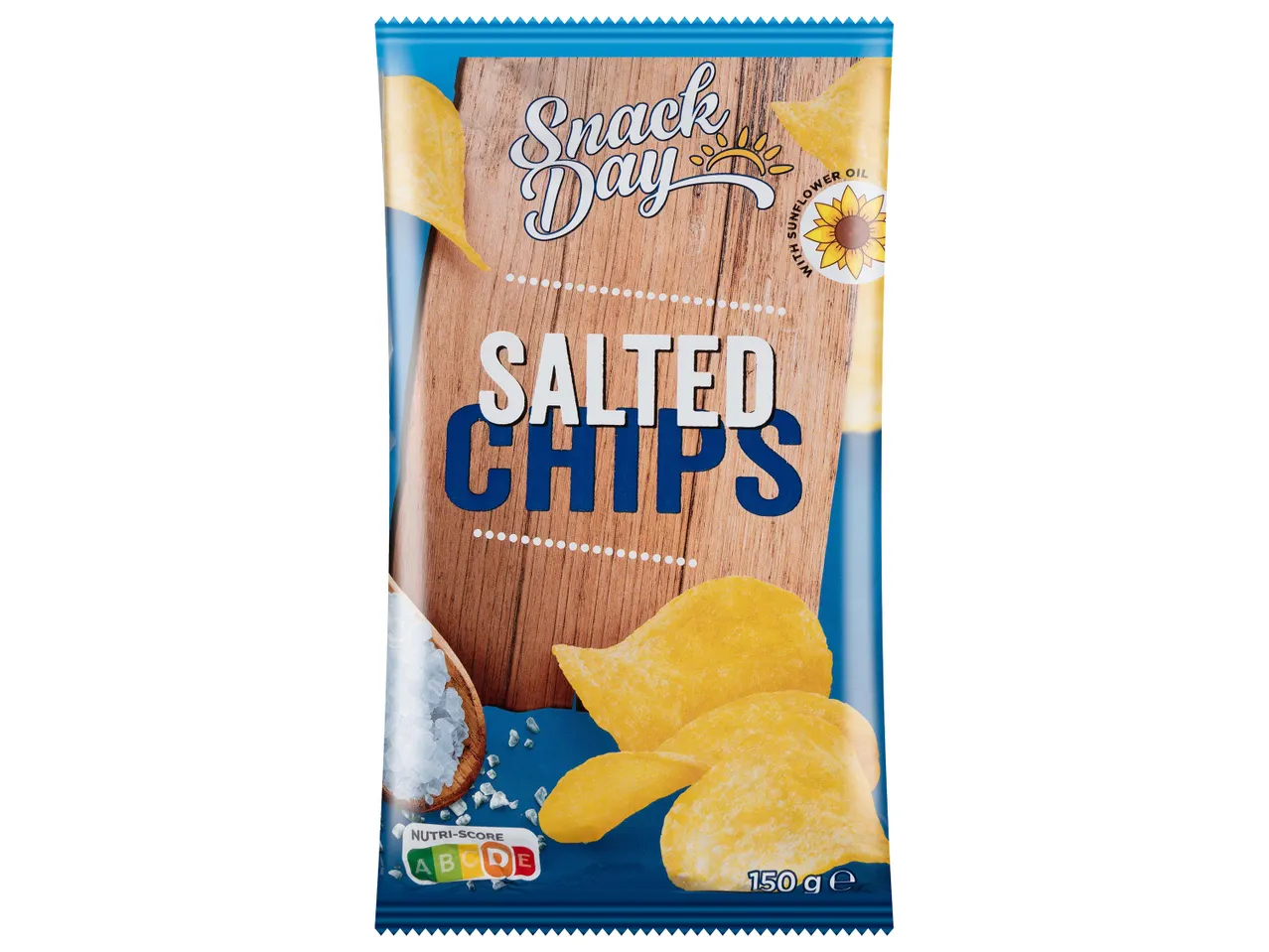 Sós Sült Krumpli chips csomag.