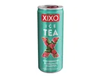 XIXO Ice Tea görögdinnye-málna ízű ital egy alumíniumdobozban.
