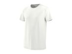 White men's short-sleeved t-shirt with a round neck