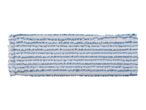 White and blue striped microfiber mop pad for cleaning