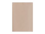 A rectangular beige blanket or towel with a soft texture.