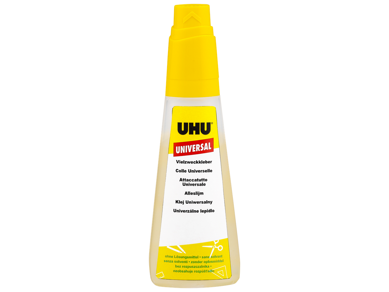 Bouteille de colle universelle sans solvant.
