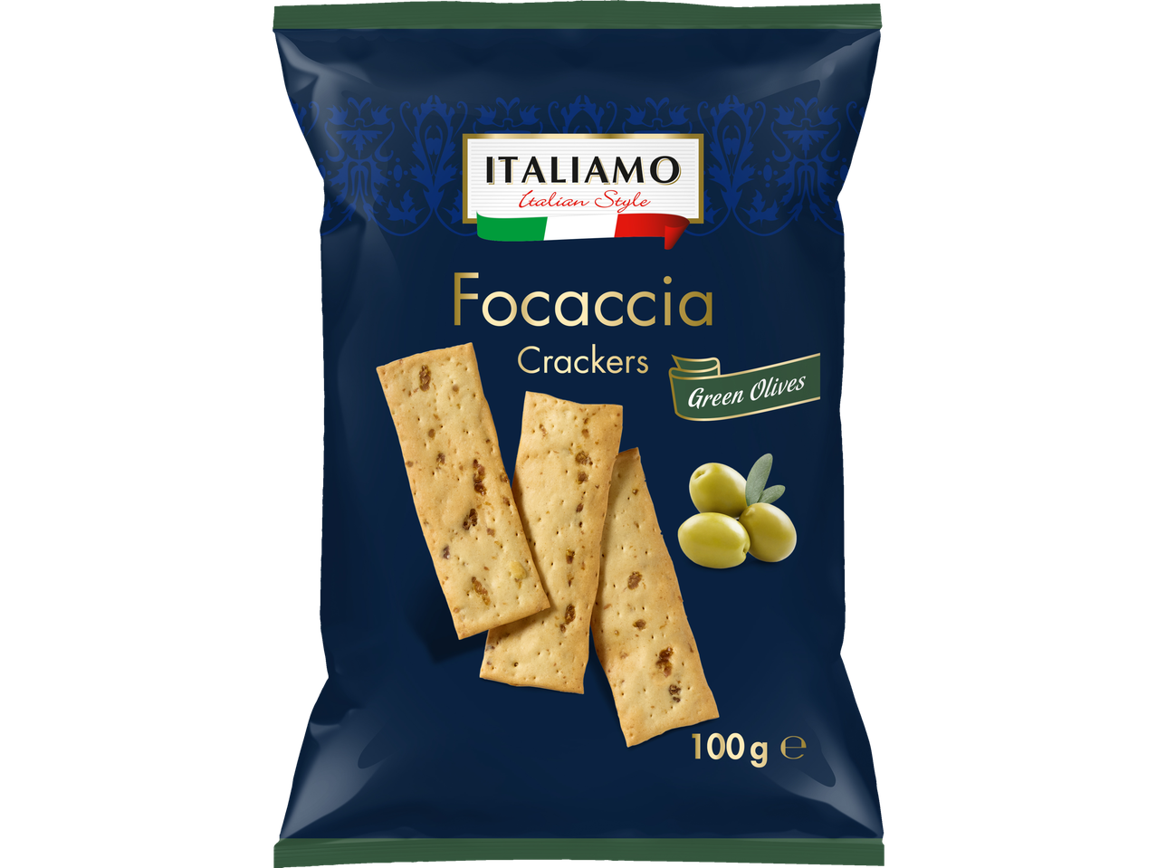 Focaccia crackers