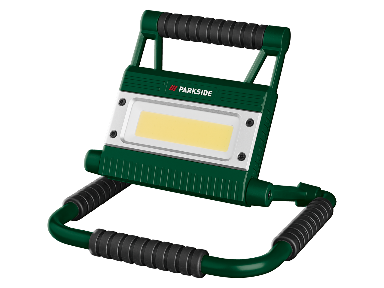 Lampă de lucru LED Parkside cu mâner convenabil.