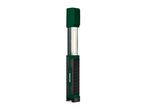 Green and black LED work light with a rectangular head and a textured handle.