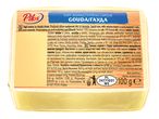 Опаковка на сирене Pilos Gouda с информация за продукта и хранителните стойности.