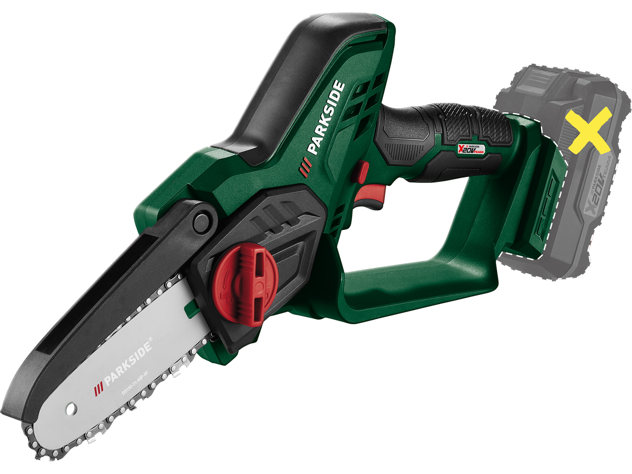 Parkside® 20 V akumuliatorinis krūmų pjoviklis