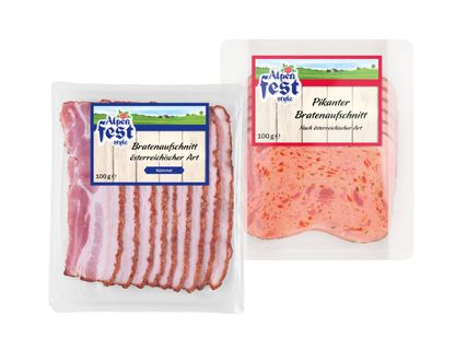 Alpenfest Bratenaufschnitt
