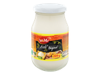 Pot d'aïoli original de 209 g avec des saucisses grillées et des pommes de terre.