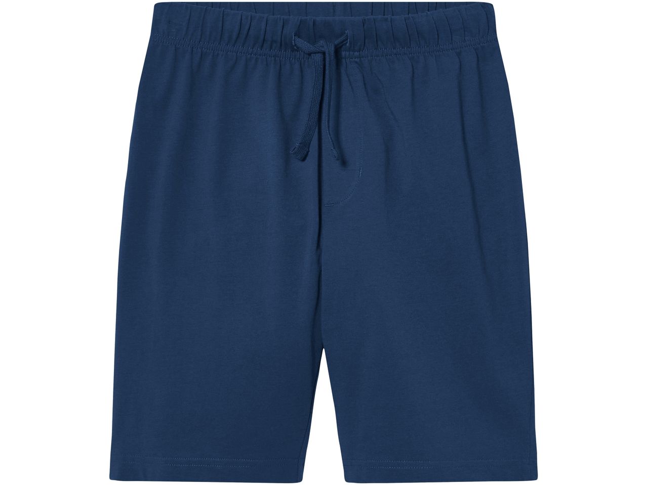 Bermuda blu navy in jersey con coulisse in vita.