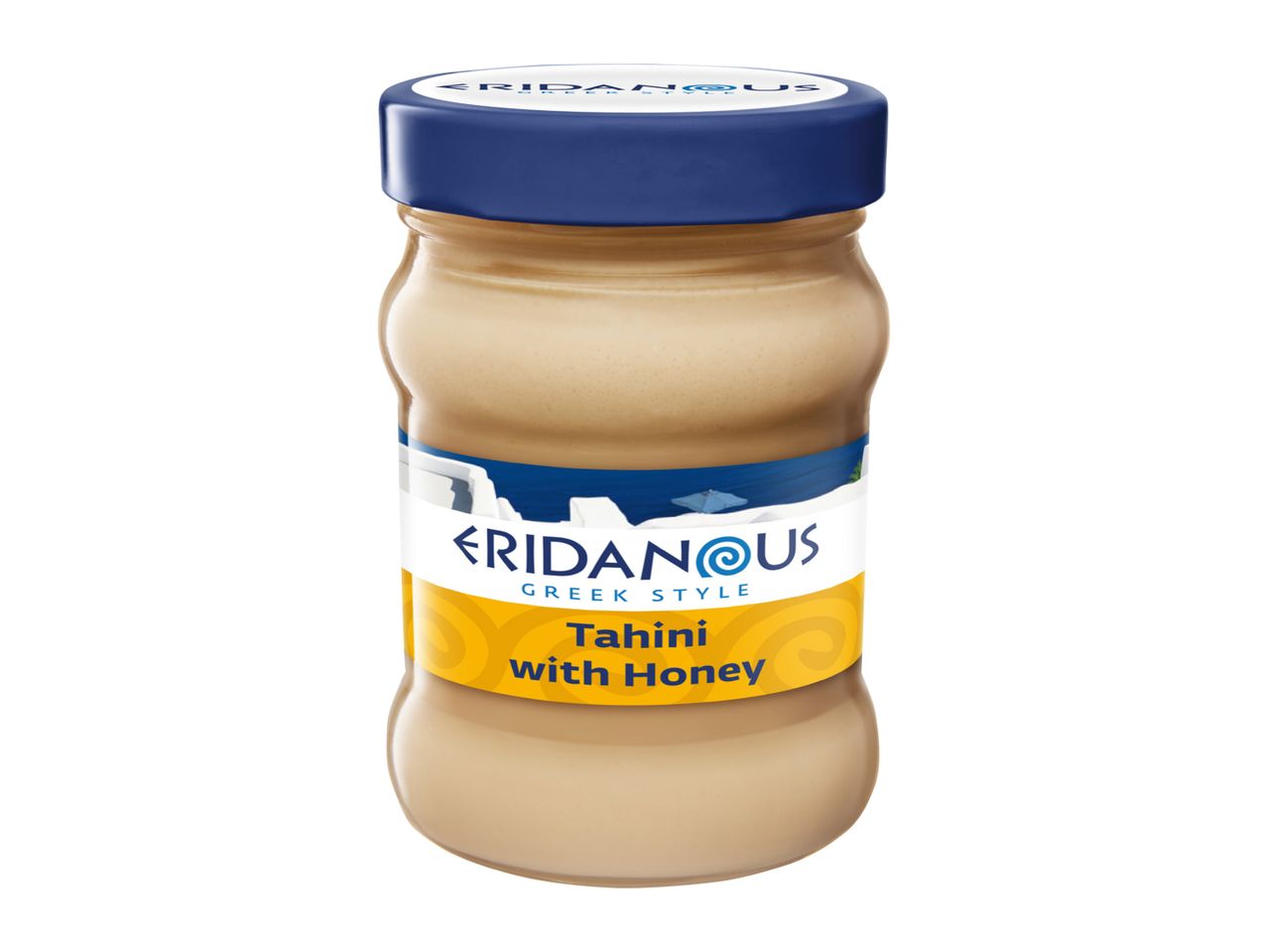 Eridanous Greek Style Tahini with Honey in a jar
