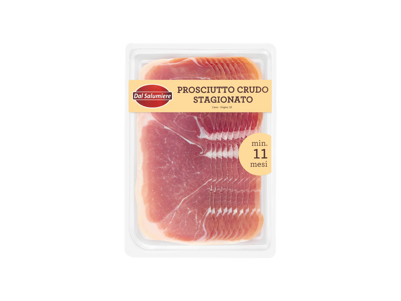 A package of Prosciutto Crudo di Stagionato ham.