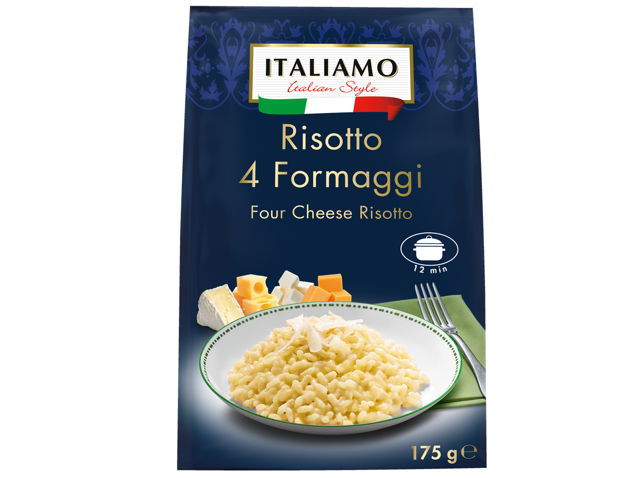 ITALIAMO stil italian Risotto 4 Formaggi (Risotto cu patru brânzeturi), 175g
