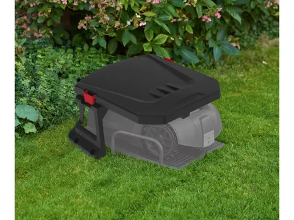 Robotfűnyíró garázs