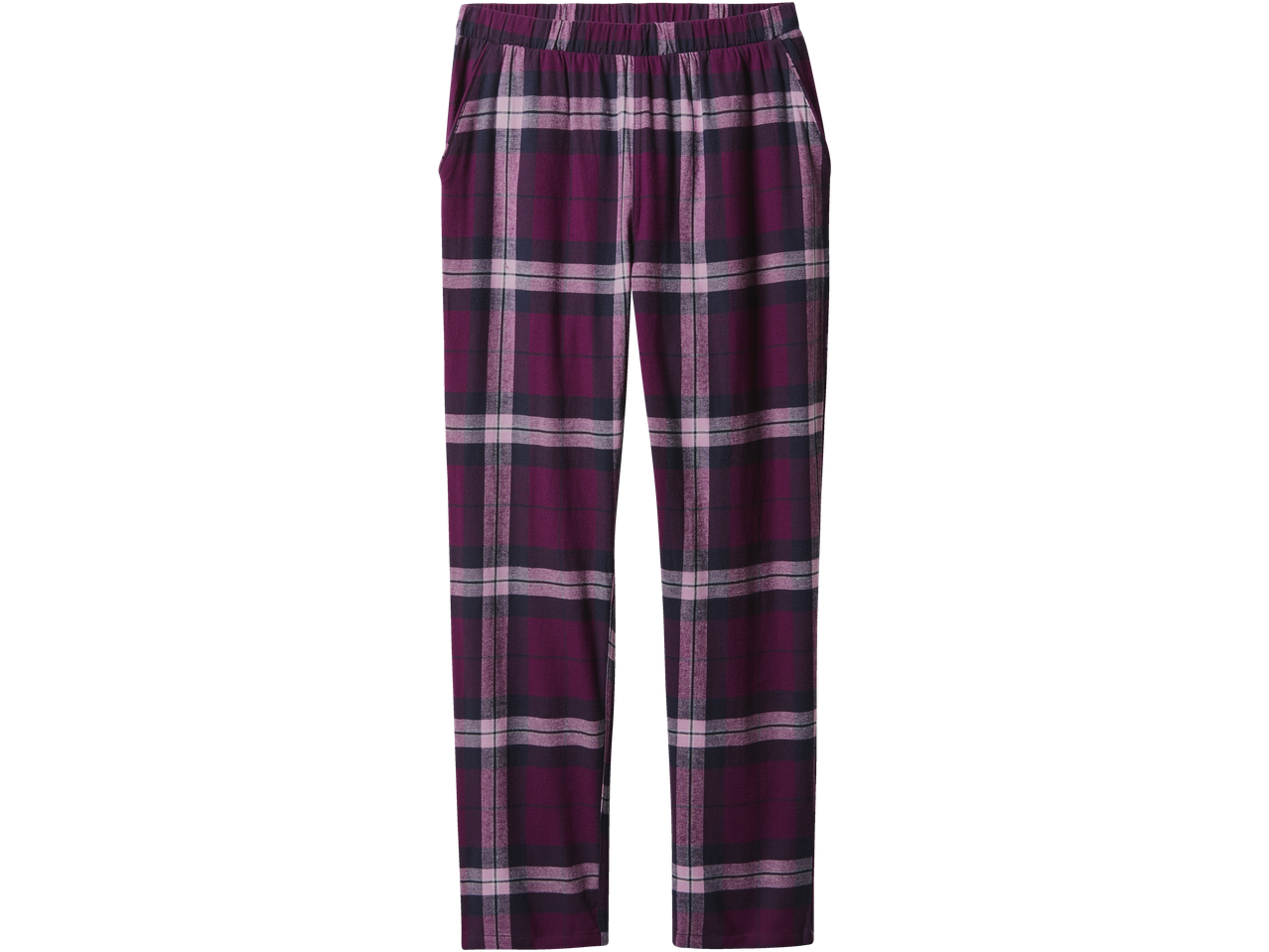 Pantaloni de pijama Esmara de damă, în carouri, în nuanțe de violet