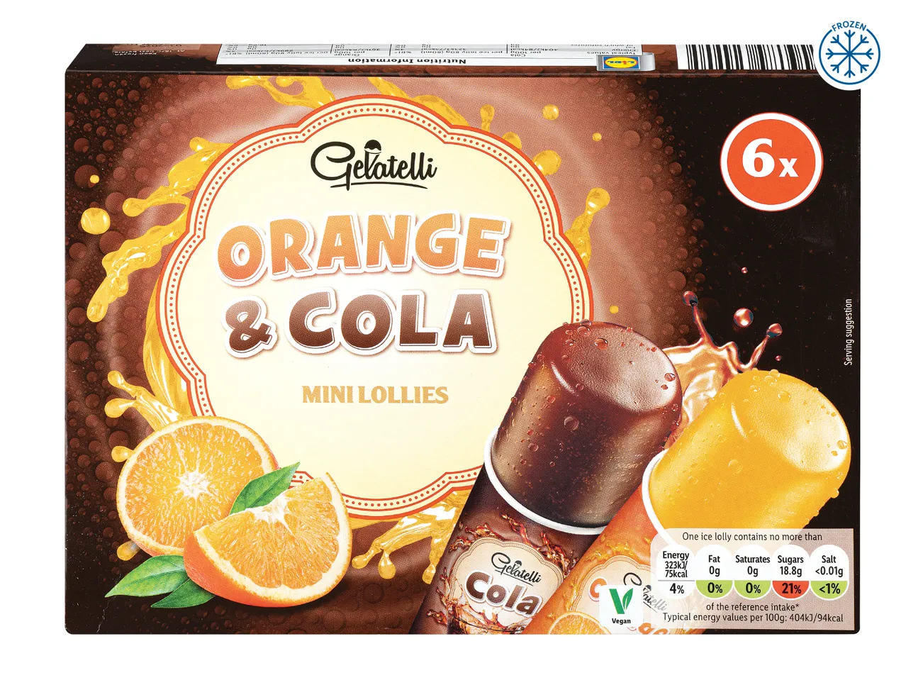 Go to full screen view: Cola & Orange Push Up Lollies  - Image 1