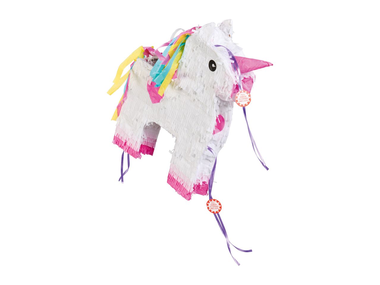 Pastel unicorn piñata.