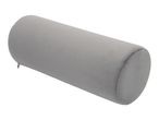 Grey bolster pillow with a zipper