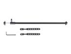 Black telescopic rod, straps, and Allen key.