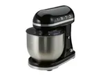 Black retro stand mixer with a stainless steel bowl and the year 1973 on the side