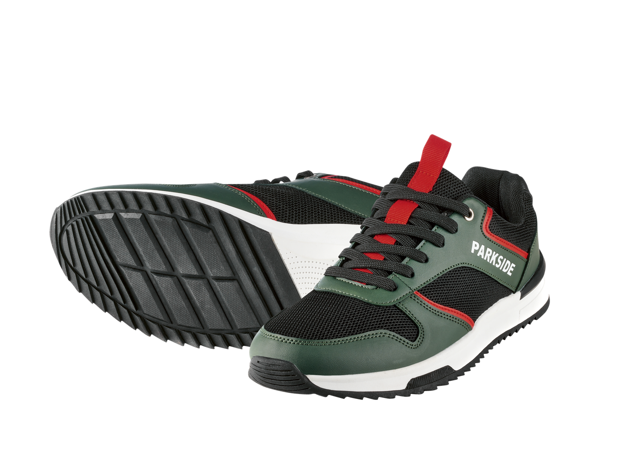 Dunkelgrüne Parkside Sneaker.