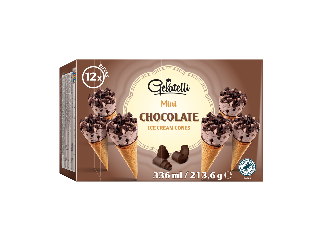 Gelatelli Mini Chocolate jäätisekoonused, 12-osaline pakk.