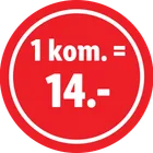 f 1 kom. = 14.-