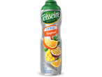 Teisseire Zero Tropical siroopfles met tropisch fruit zoals sinaasappel, mango en passievrucht.