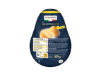 Fromage Scamorza fumé de 300g, avec informations nutritionnelles et de conservation.
