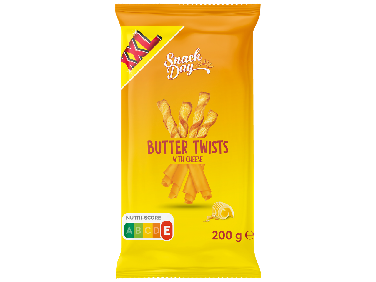 XL Snack Day sviestiniai sūrio lazdelės, 200g pakuotė.