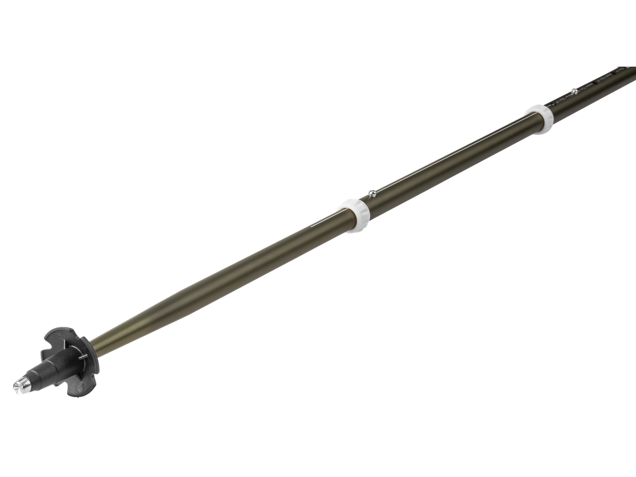 CRIVIT Trekking Poles, adjustable, dark grey with white accents and black basket