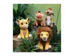 Disney's The Lion King plush toys: Simba, Nala, Timon, and Pumbaa.