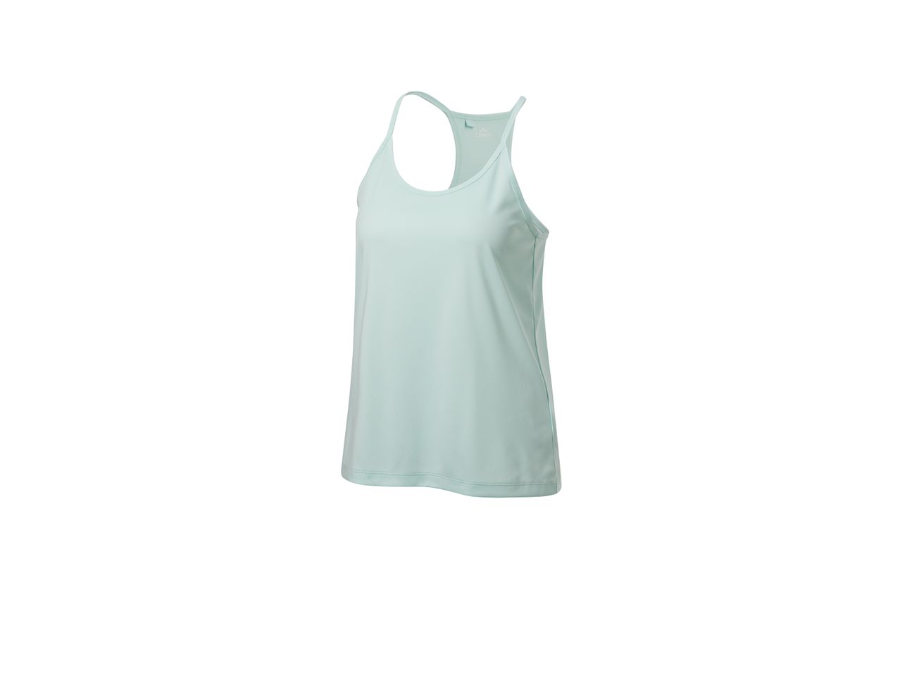 Canotta sportiva da donna di colore verde chiaro.