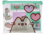 Pusheen školski pribor: lenjir, gumica, sveska.