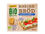 Tastino bio knäckebröd: volkoren, rijk aan vezels.