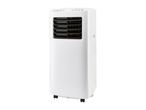 A white portable air conditioner unit.