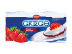 Iogurte Milbona Griego com morango.