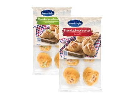 French Style Flammkuchenschnecken