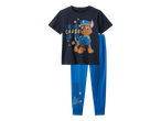 Dječja pidžama s kratkim rukavima i dugim hlačama s motivom psa i natpisom 'CHASE' i 'PAW PATROL'.