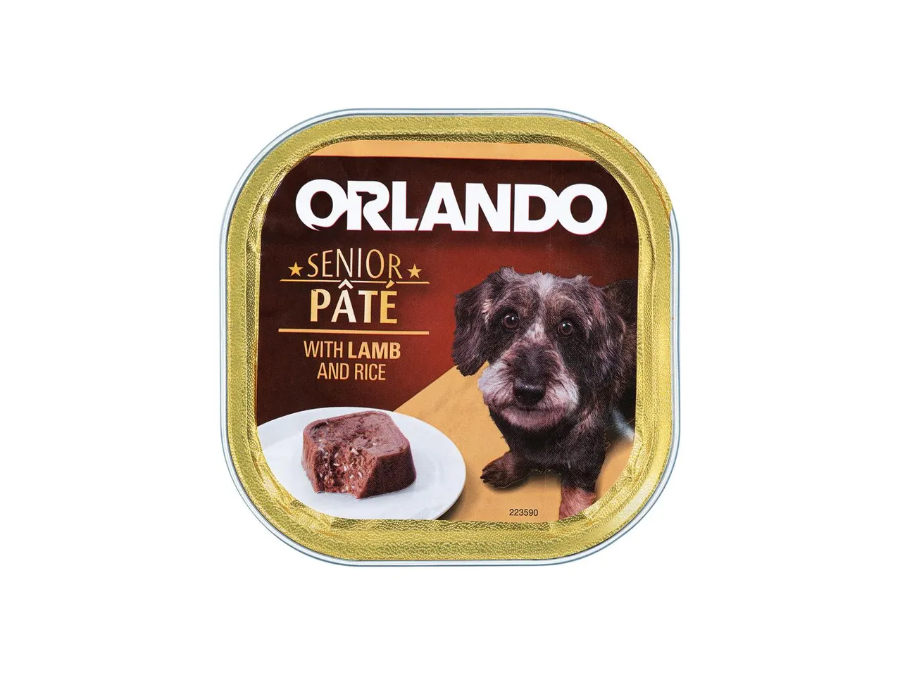 Orlando Senior Pate with lamb and rice for dogs.