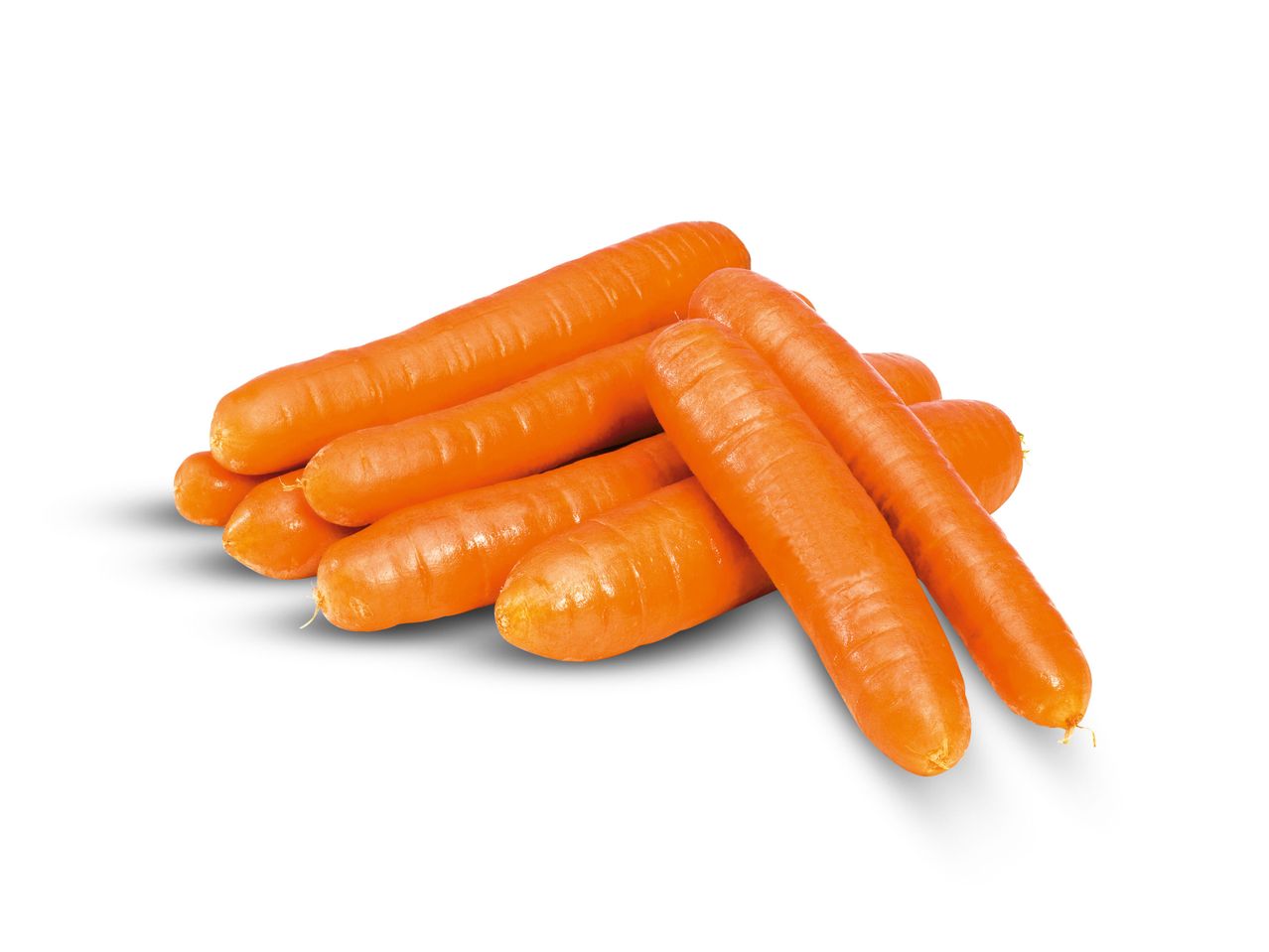 Verse wortelen klaar om te eten.