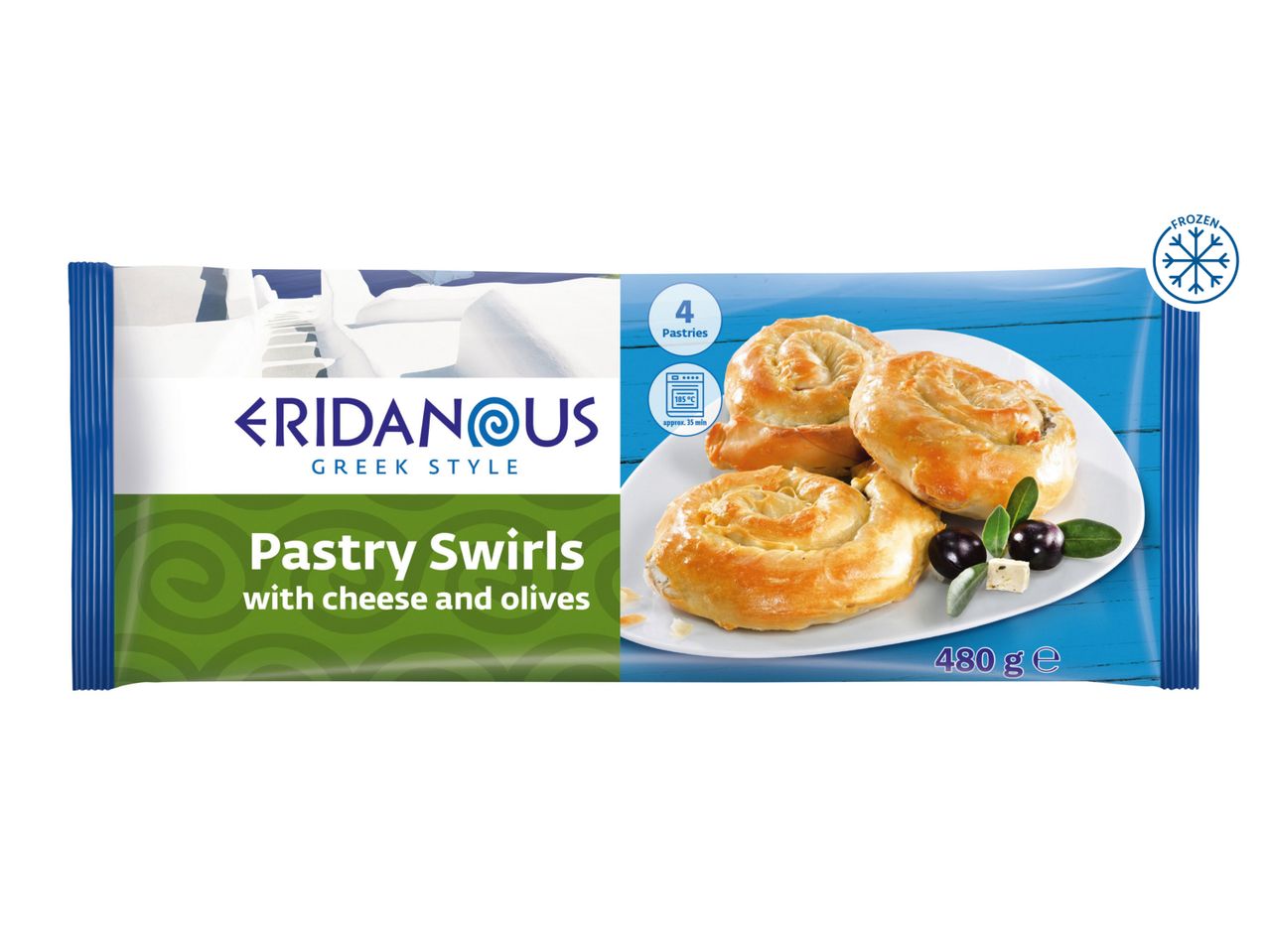 Eridanous Pastry Swirl with Cheese and Olives