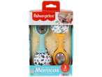 Fisher-Price Rattle 'n Rock Maracas, a set of two baby rattles in blue and yellow.